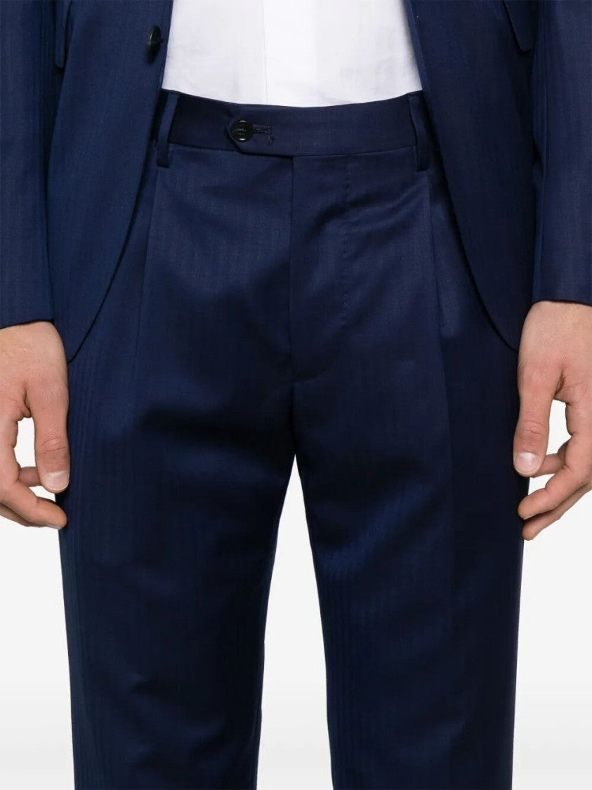 Tagliatore Tailored Blue Wool Suit