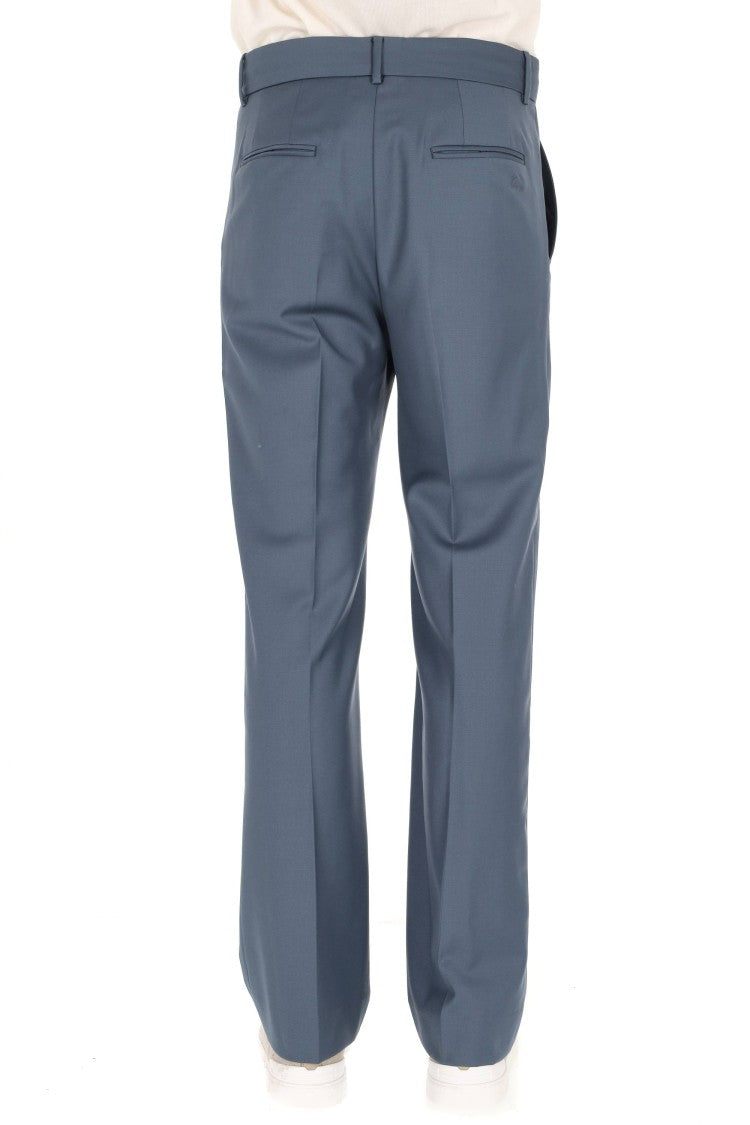 Kenzo Straight Tailored Virgin Wool Pants