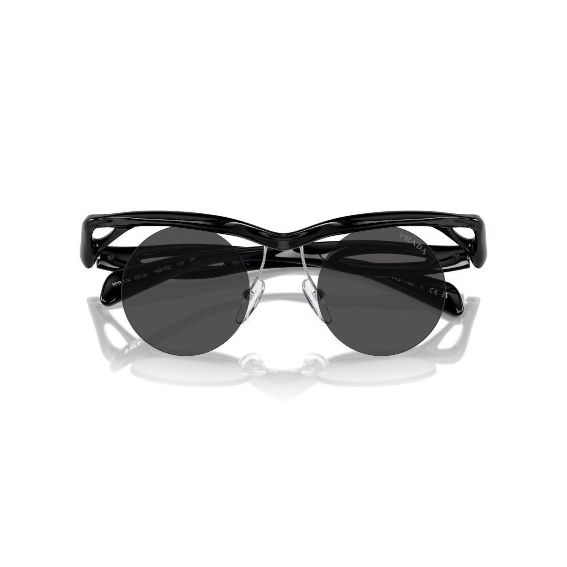 Prada 0Pr A24s Sculptural Black Sunglasses