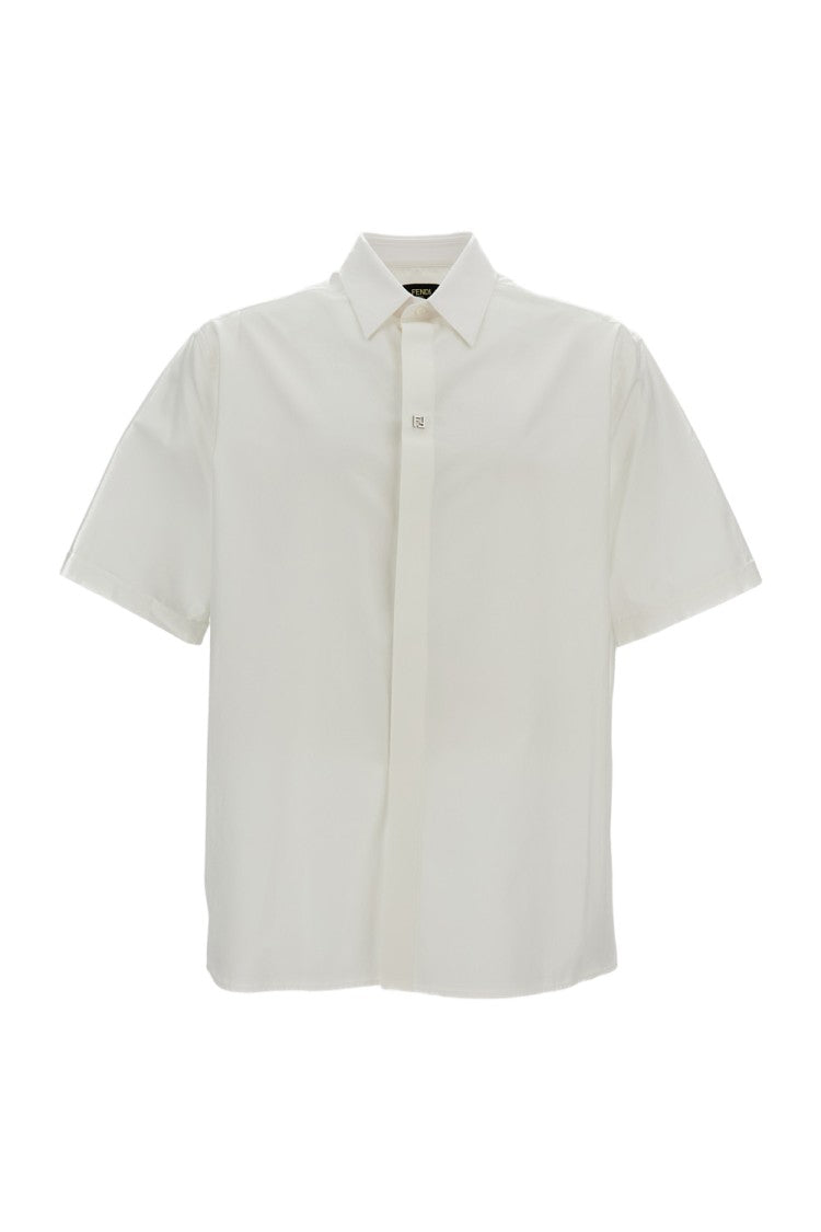 Fendi Boxy White Popeline Shirt