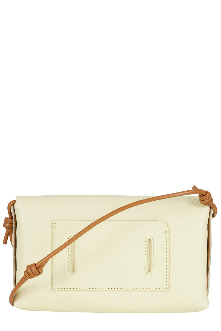 Zanellato Yellow Hammered Leather Daily Letter Shoulder Bag