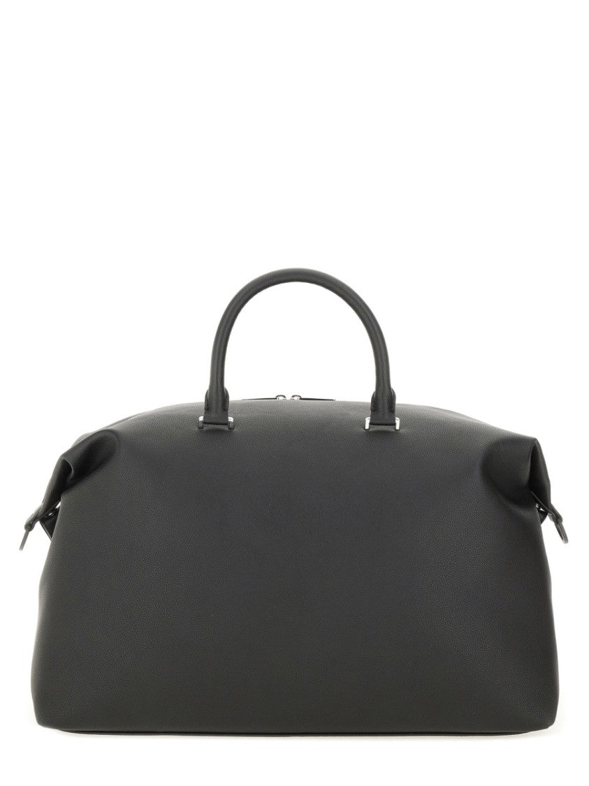 Boss Ray Structured Black Logo Travel Bag