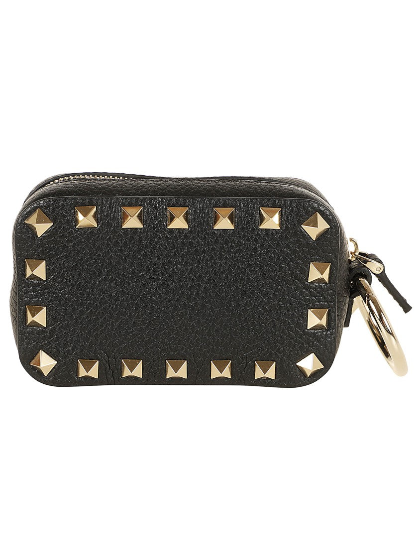 Valentino Black Mini Vanity Case Rockstud Bag