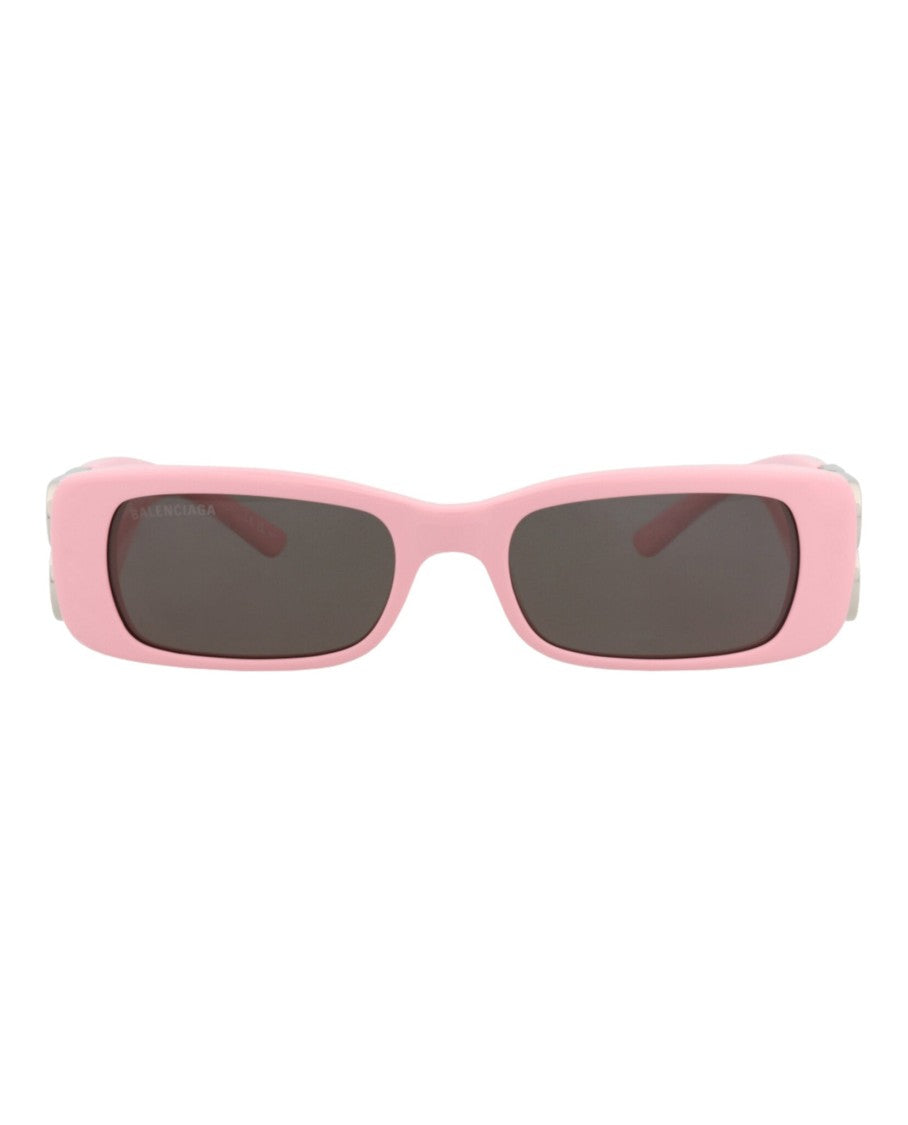 Balenciaga Square-Frame Sunglasses With Cutout Logo Accents
