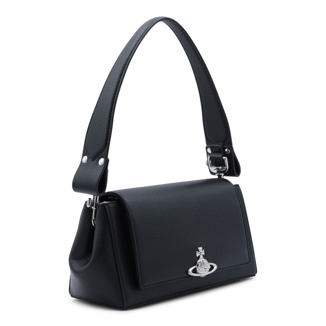 Vivienne Westwood Structured Handbag With Metallic Orb Emblem