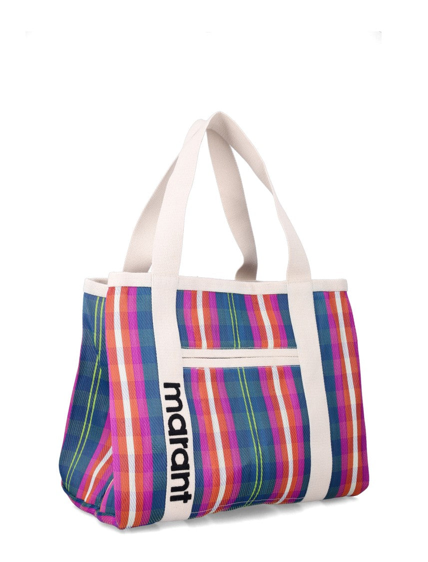 Isabel Marant Darwen Striped Shoulder Tote