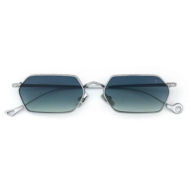 Eyepetizer Cavallet C.1-26 Hexagonal Frame Sunglasses With Gradient Blue Lenses