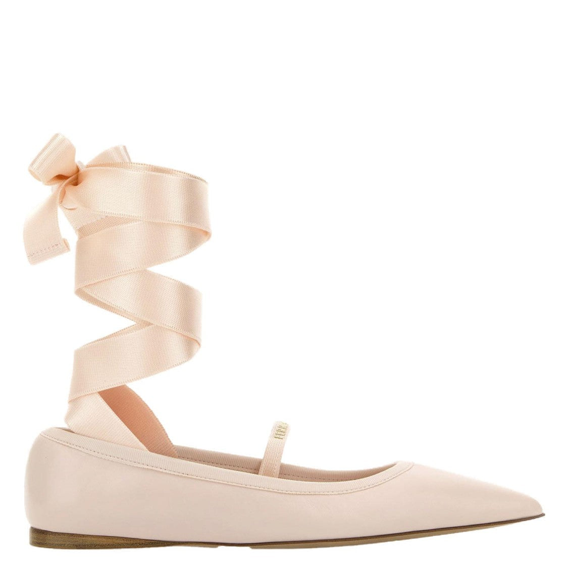 Salvatore Ferragamo Carice Ballet Shoes In Pink Leather