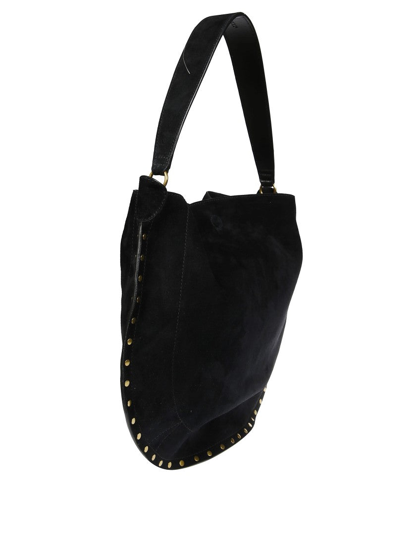 Isabel Marant Oskan Hobo Soft-Gz Crescent Suede Shoulder Bag