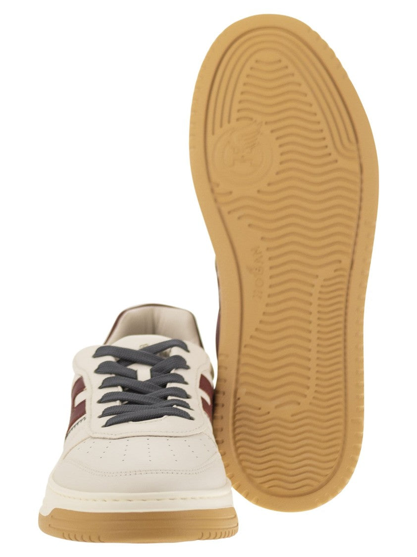 Hogan H630 - Leather Lace-Up Trainers