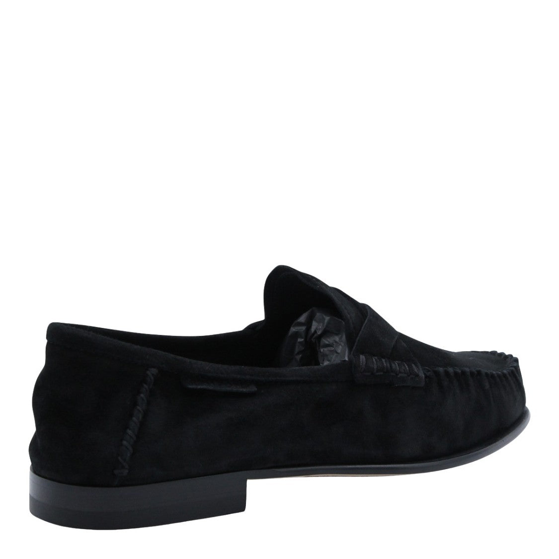 Tom Ford Minimalist Black Loafers With Rounded Toe