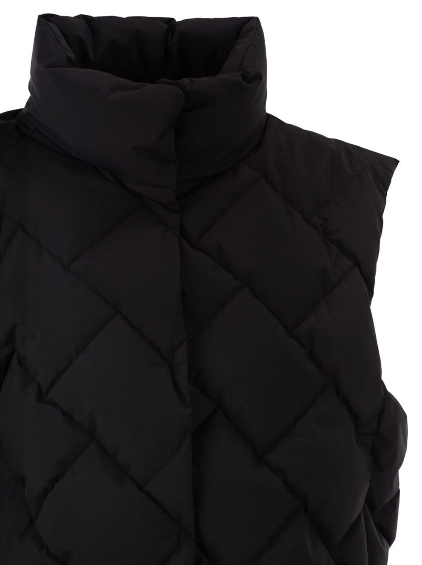 Herno Matt Nylon Down Jacket With Detachable Sleeves