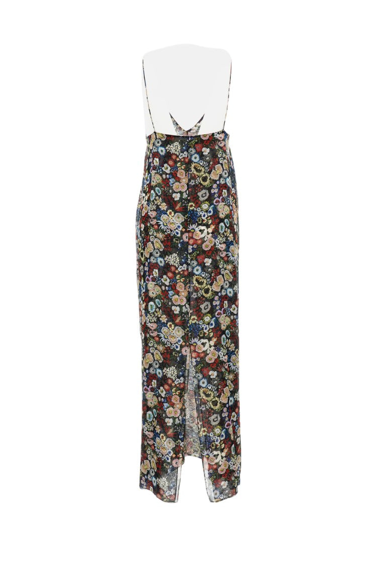 Khaite Maxi Silk Dress With Wide Neckline