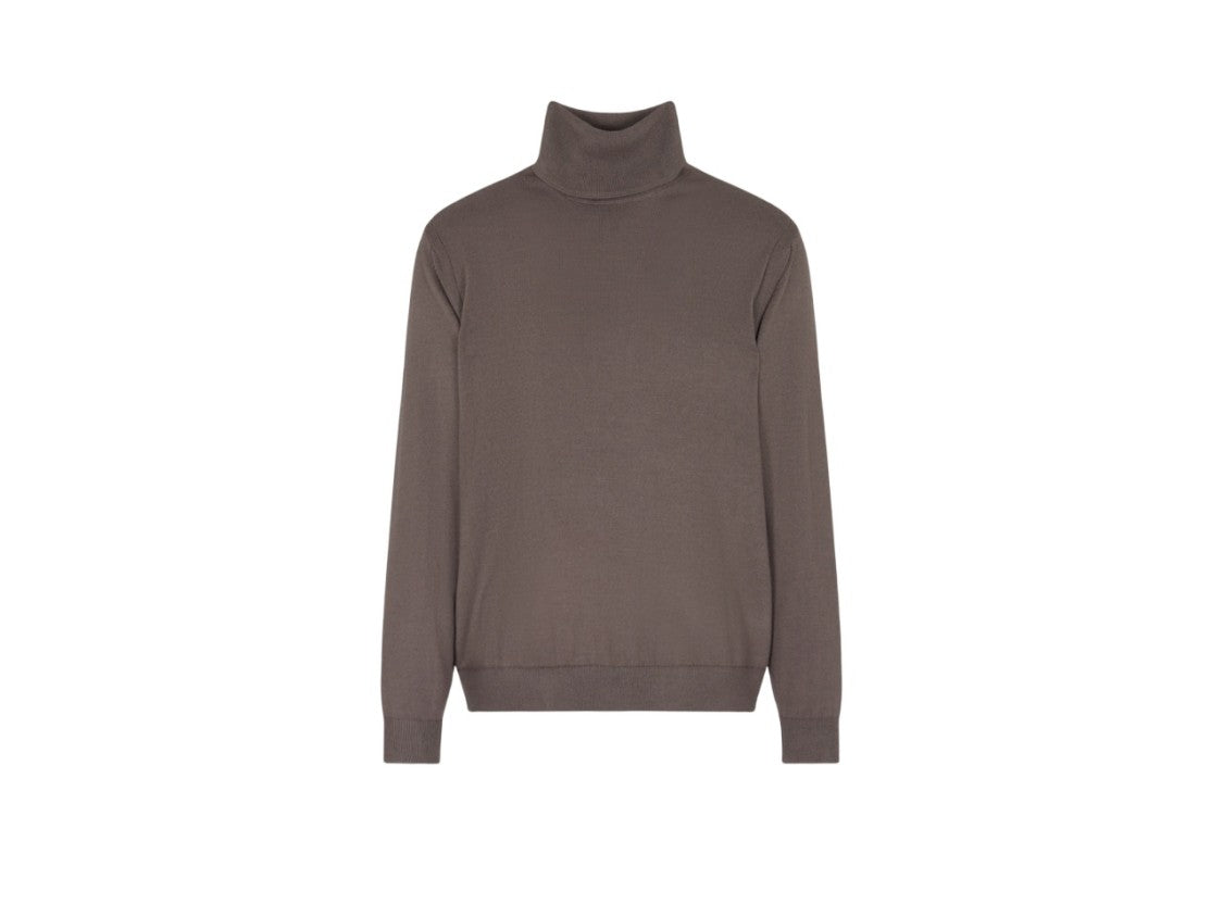Armani Exchange Regular Fit Turtleneck Sweater With Ribbed Details