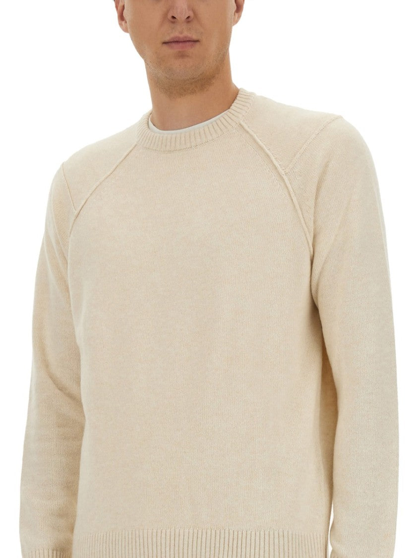 Woolrich Classic Crew Neck Choker With Raglan Sleeves