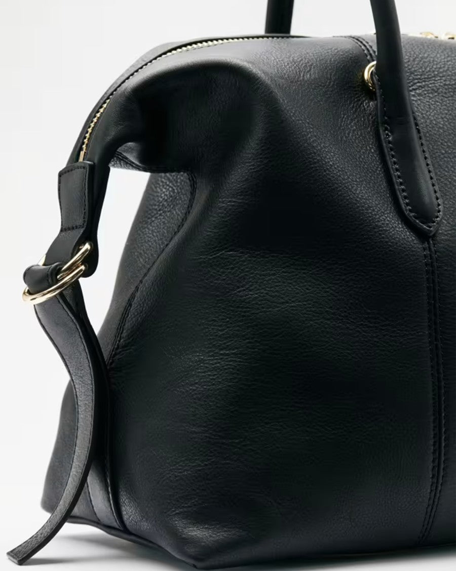 Patrizia Pepe Structured Smooth Leather Handbag