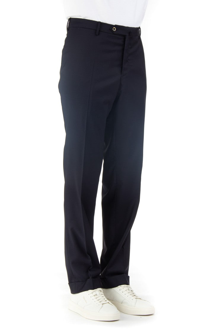 Pt Torino Stretch Wool Slim Fit Trousers