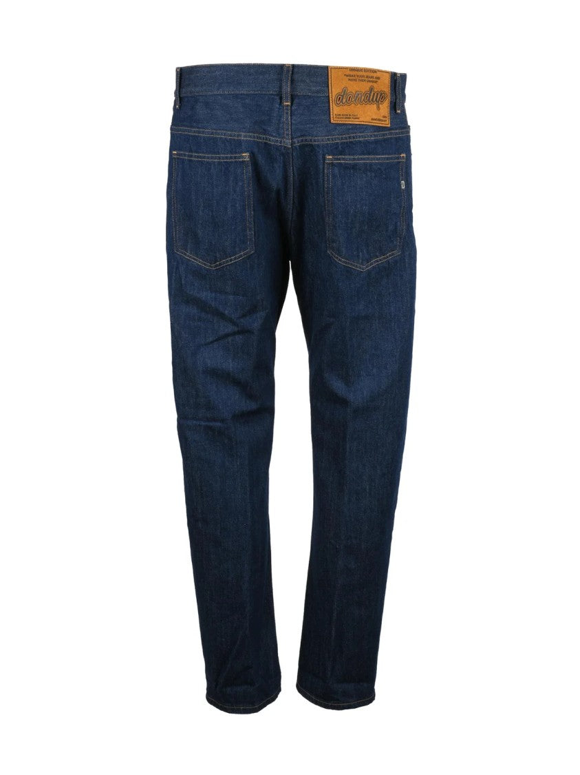 Dondup Blue Unique Edition Regular Fit Cotton Jeans