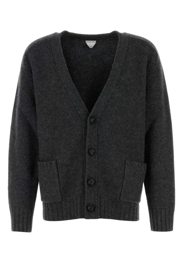 Bottega Veneta Charcoal Wool Cardigan