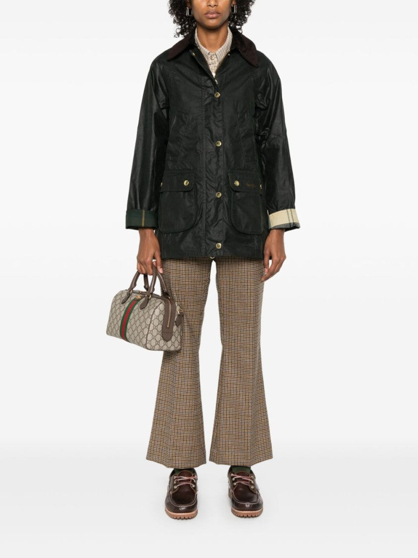 Barbour Sage Waxed Cotton Beadnell Jacket