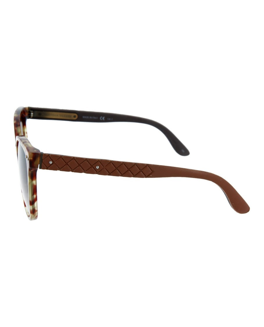 Bottega Veneta Square-Frame Rubber Sunglasses
