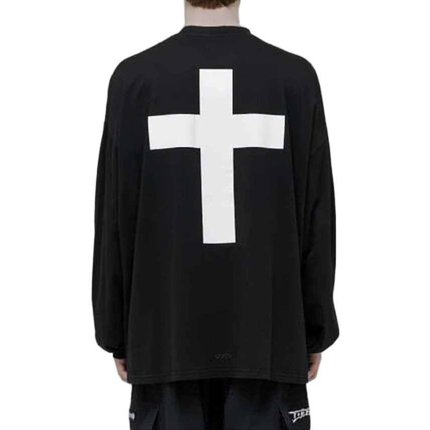 032C Relaxed Fit Long-Sleeve T-Shirt With Graphic Elements