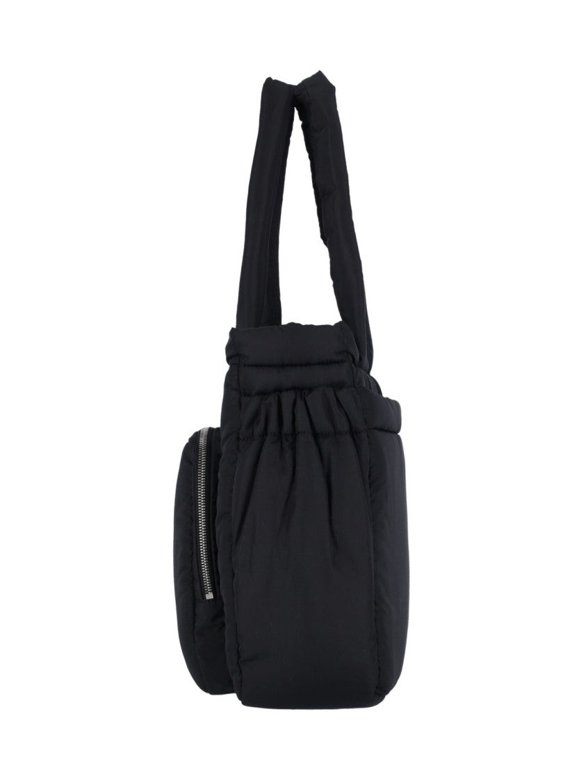 Marni Quilted Black Tote Bag With Dual Handles