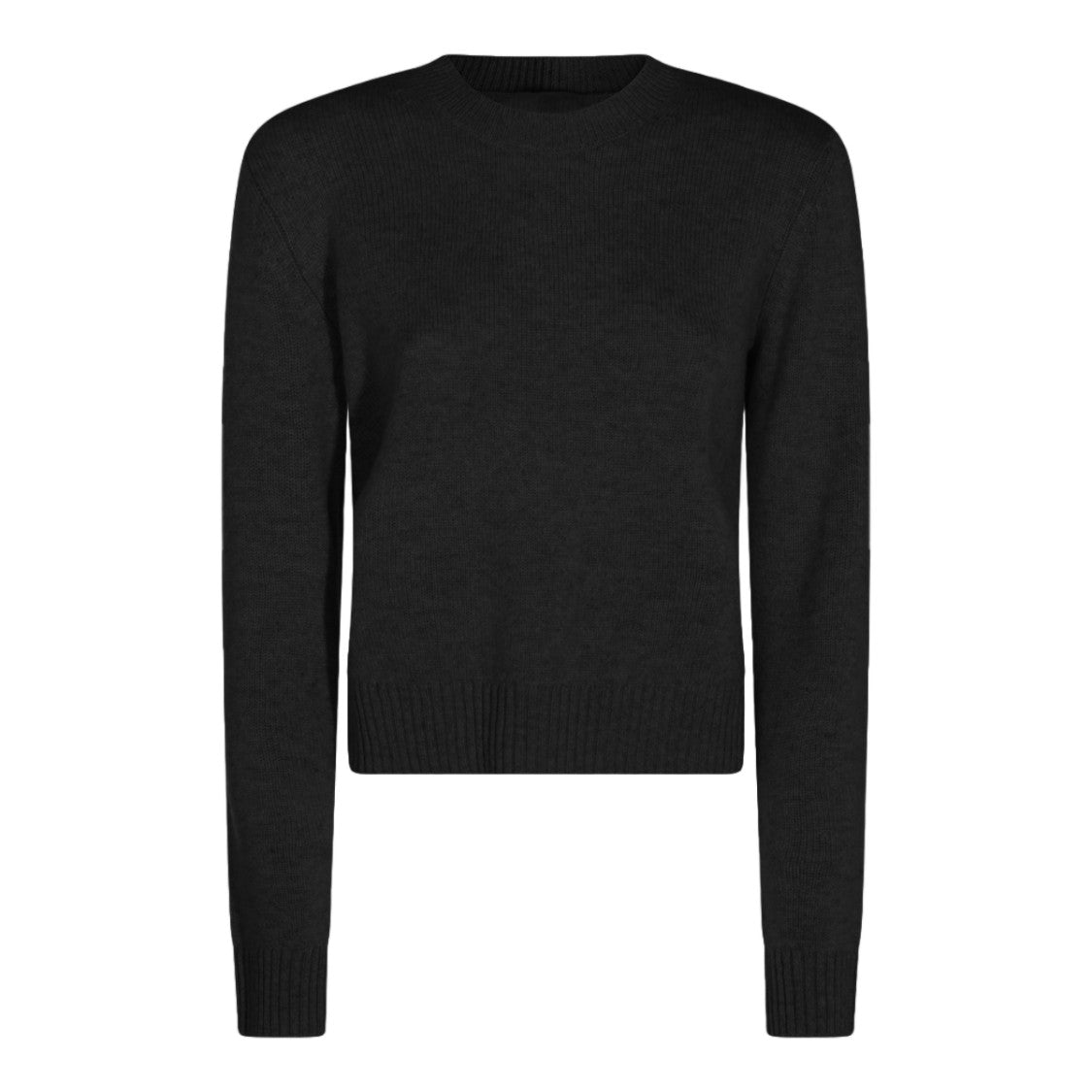 Lisa Yang Fitted Black Long-Sleeved Sweater With Ribbed Details