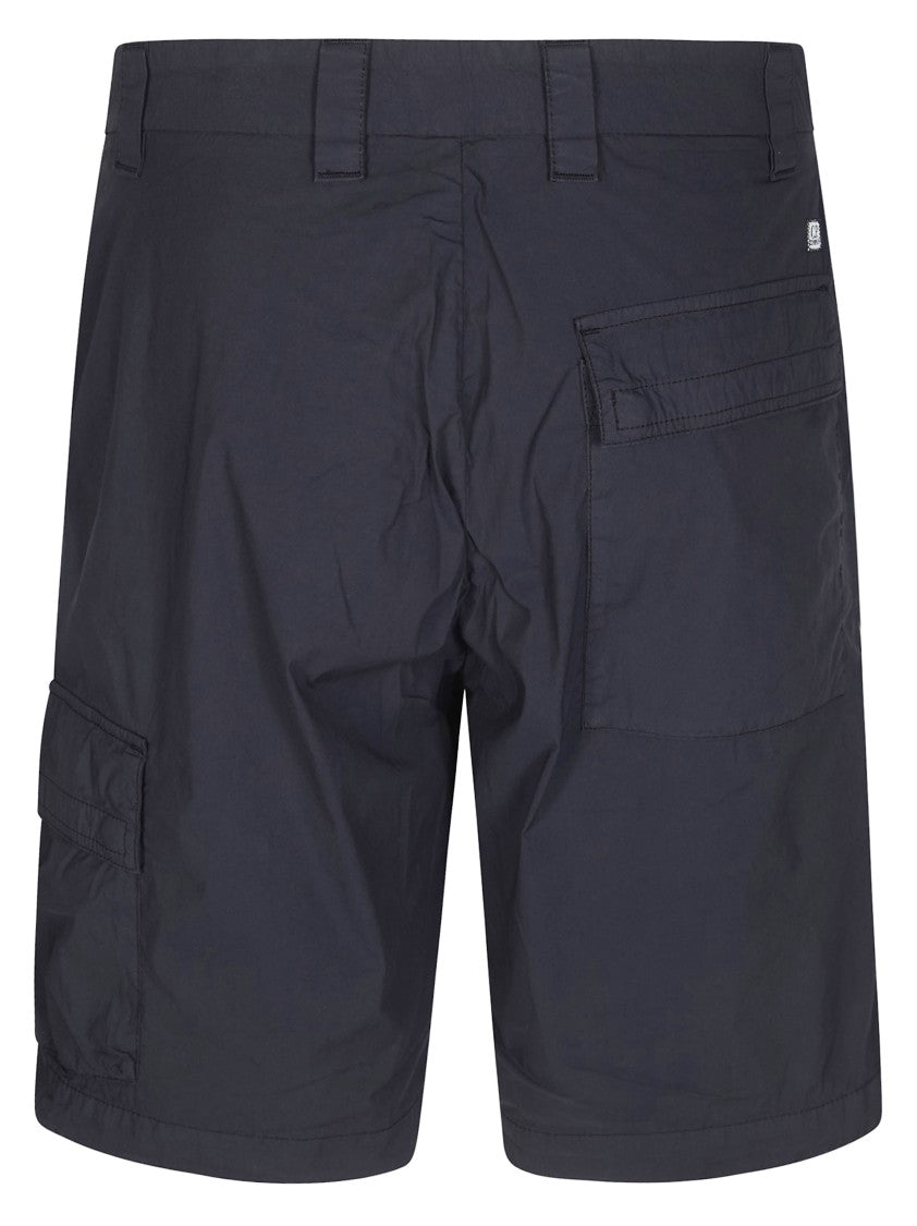 C.P. Company Black Bermuda Base Structured Shorts