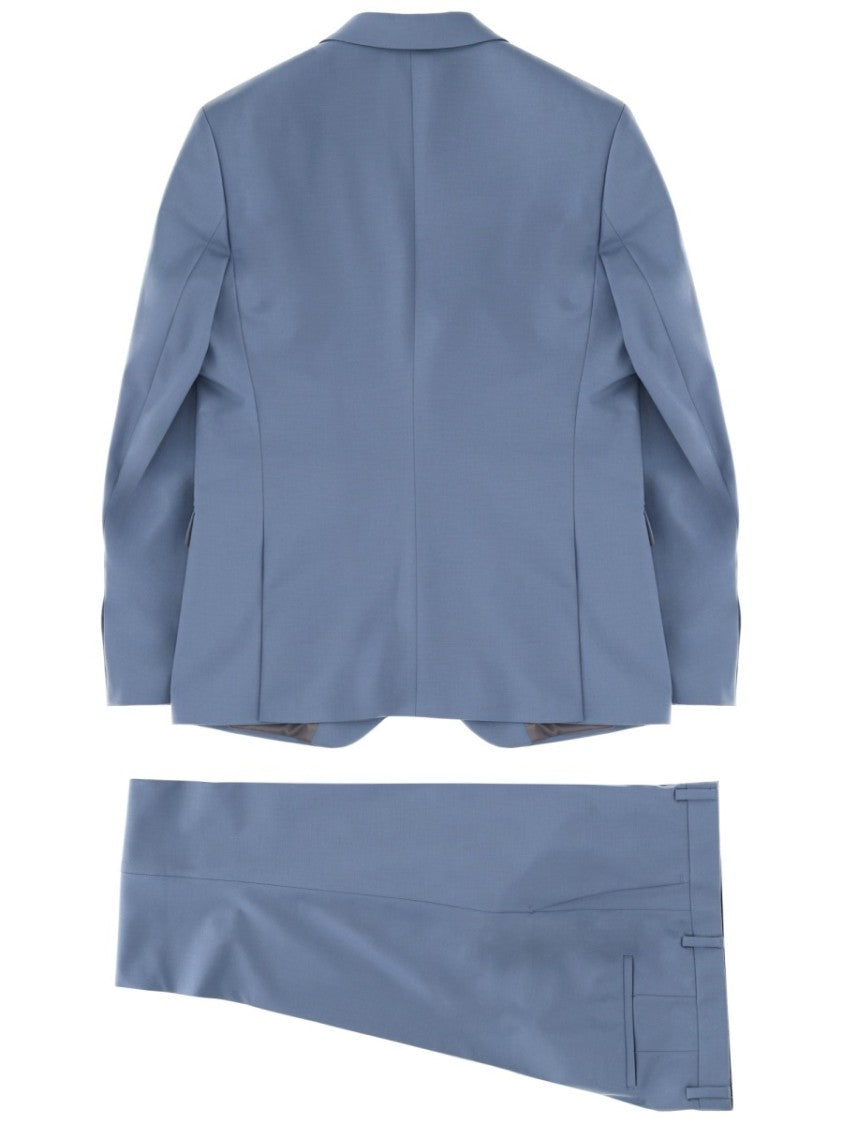 Hugo Arti-Hesten Blue Wool Blend Suit