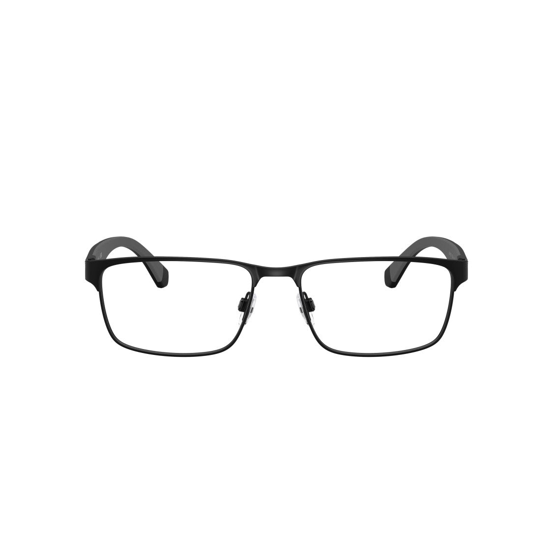 Emporio Armani 0Ea1105 Rectangular Metal Sunglasses In Matte Black Finish