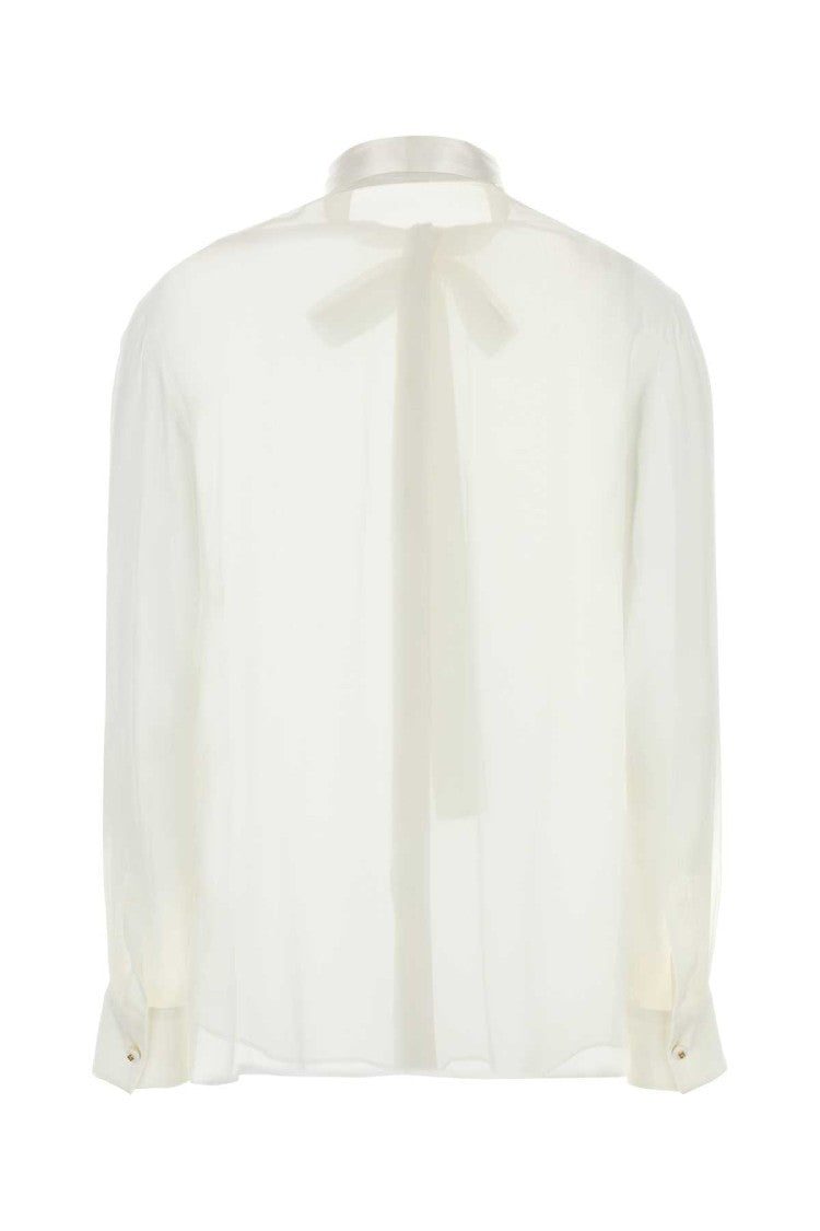 Dolce & Gabbana White Silk Shirt