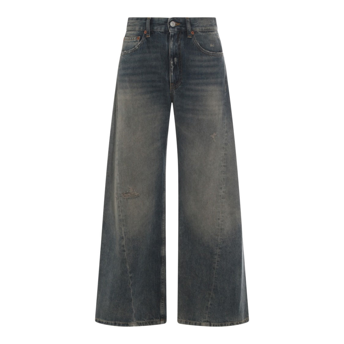 Mm6 By Maison Margiela High-Waisted Wide-Leg Jeans