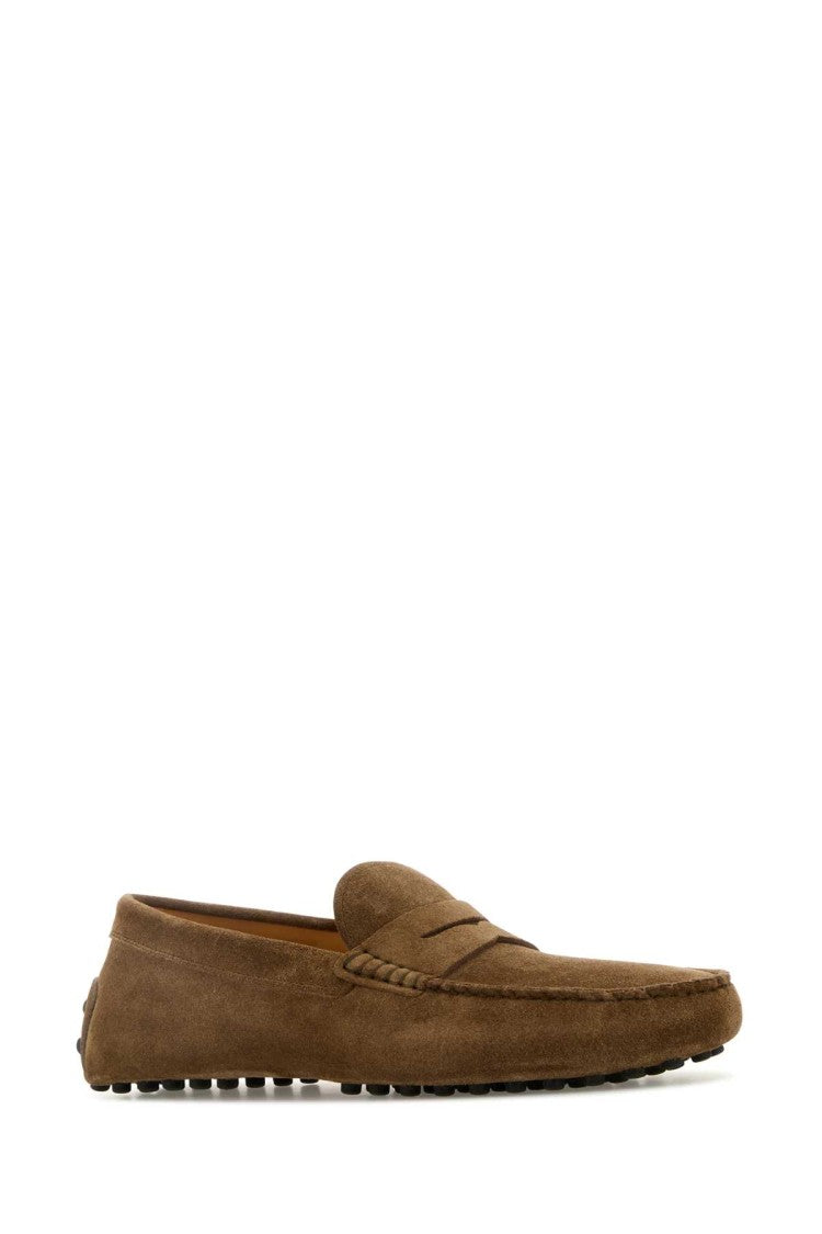 Tod's Brown Suede Loafers