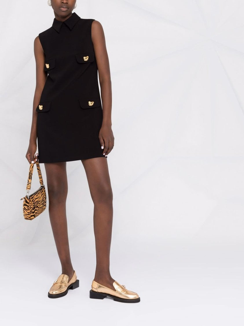 Moschino Sleeveless Black Mini Dress