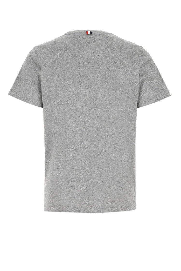 Thom Browne Versatile Grey T-Shirts And Polos With Various Necklines