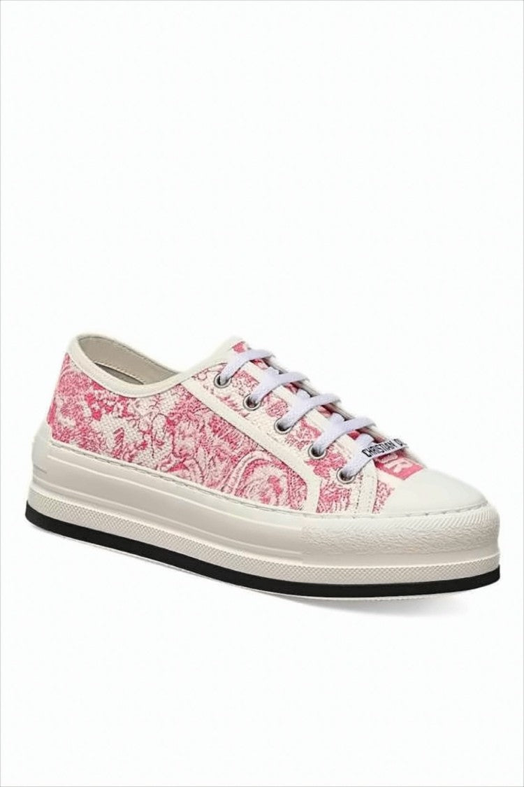 Christian Dior Intricate Toile De Jouy Pattern Low-Top Sneakers