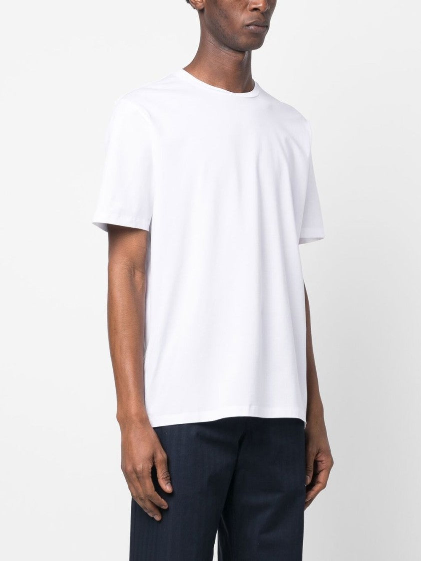 Herno White Stretch-Cotton Logo T-Shirt