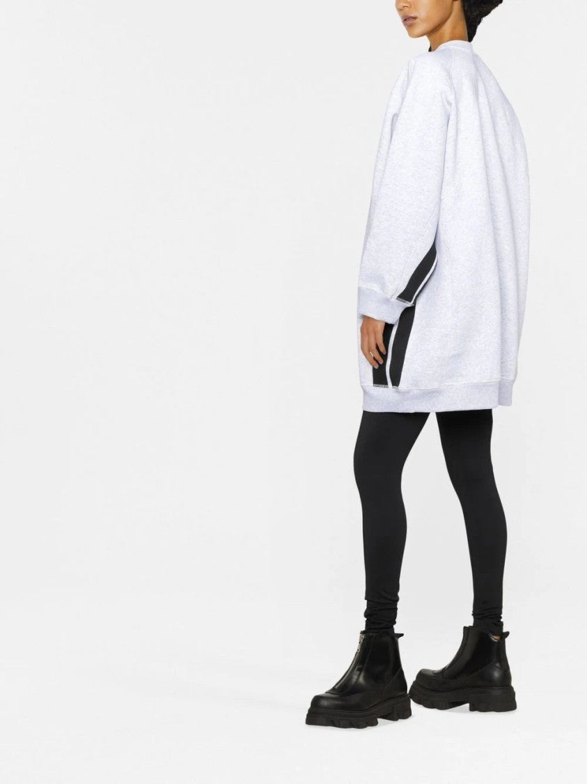 Msgm Side-Stripe Oversized Sweatshirt