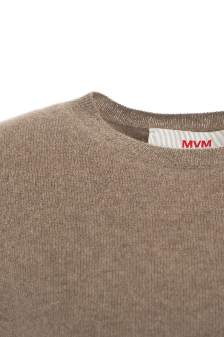 Mvm Cashmere Sweater With Classic Round Neckline