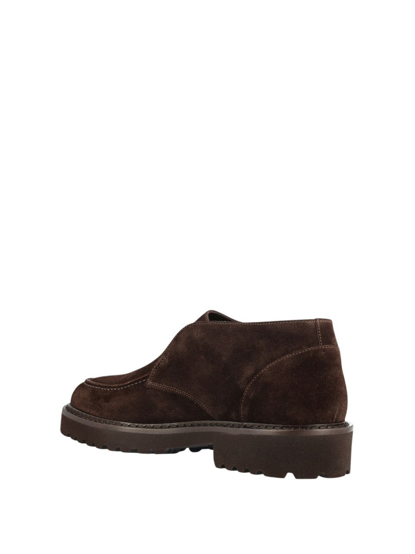 Doucal's Chukka Adler Elastico Dark Brown Calf Suede Chukka Boots