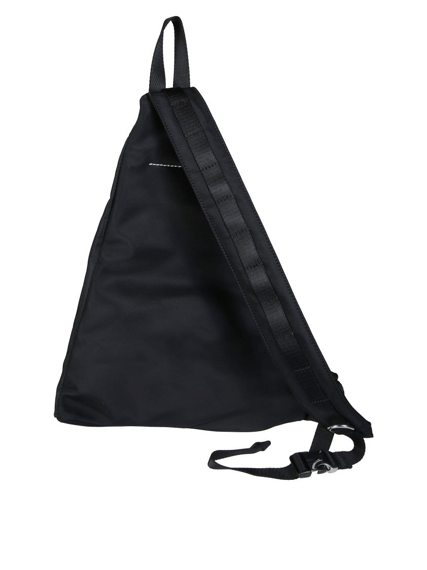 Mm6 By Maison Margiela Zaino Nylon Slingbag Triangular Nylon Sling Bag