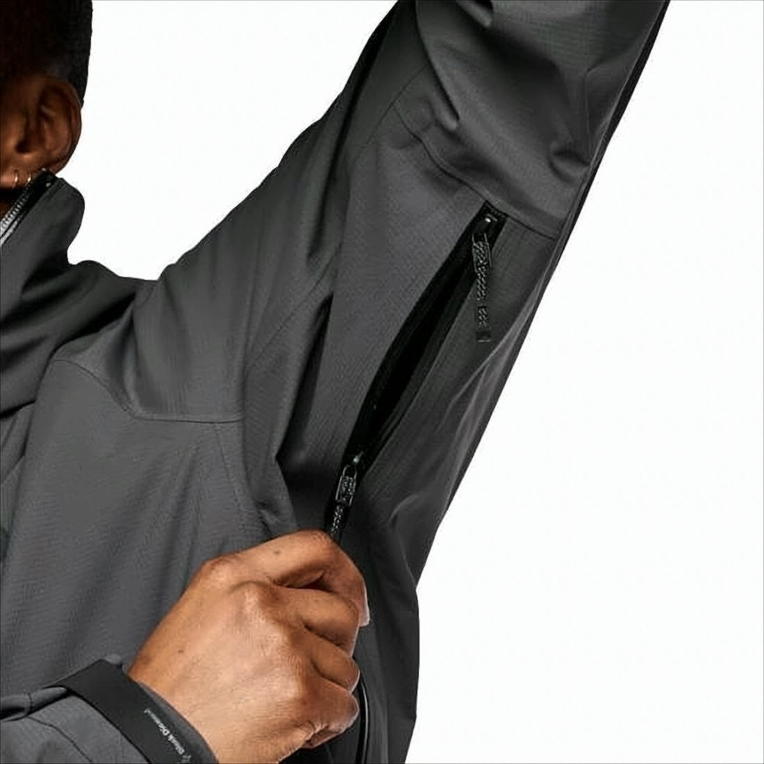 Black Diamond Matte Finish Black Diamond Jacket With Hood