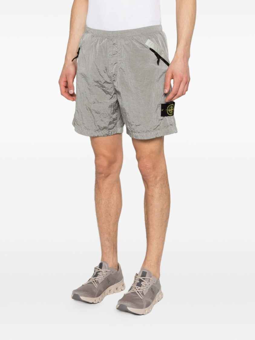 Stone Island Relaxed Fit Grey Shorts