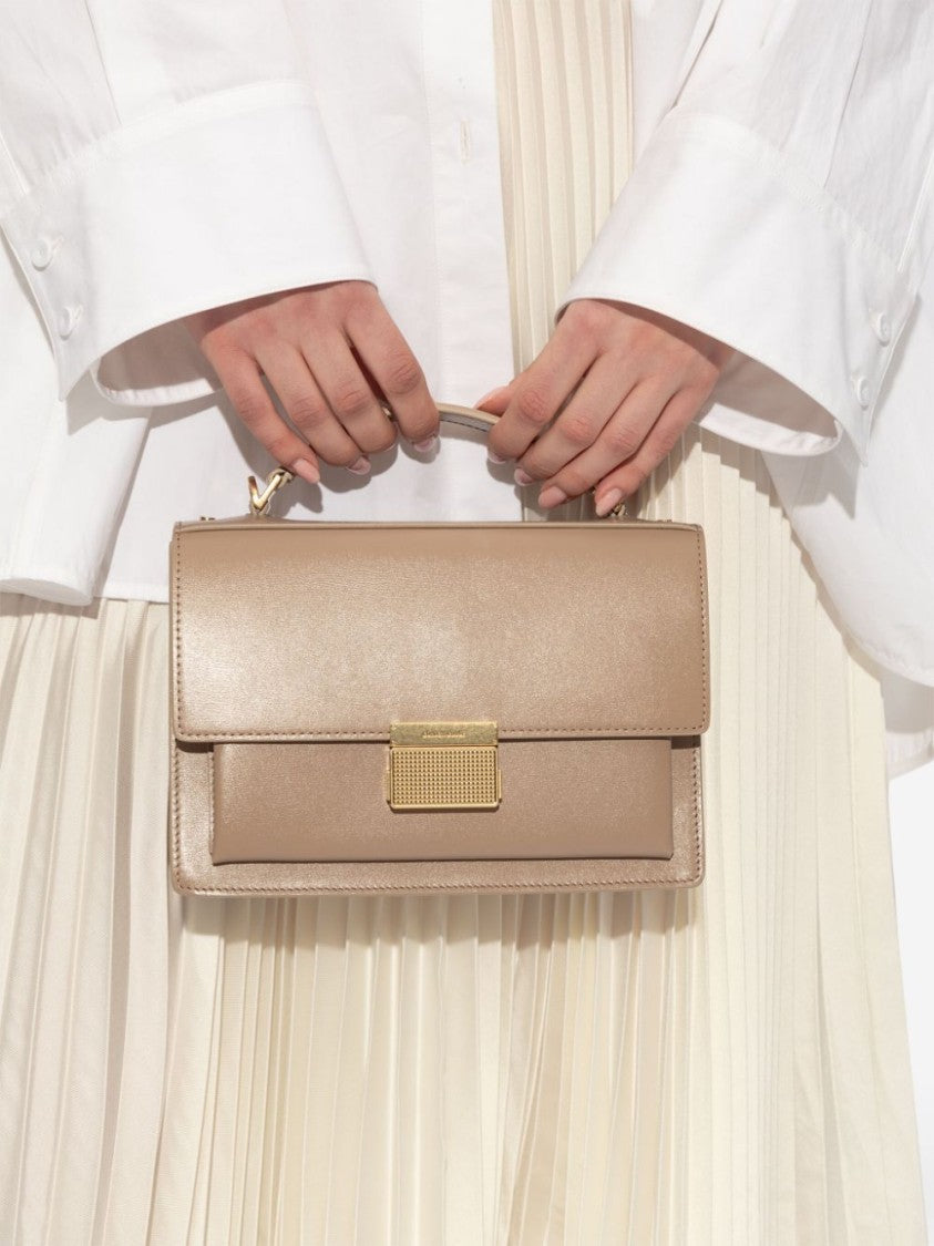 Golden Goose Structured Calf Leather Square Bag