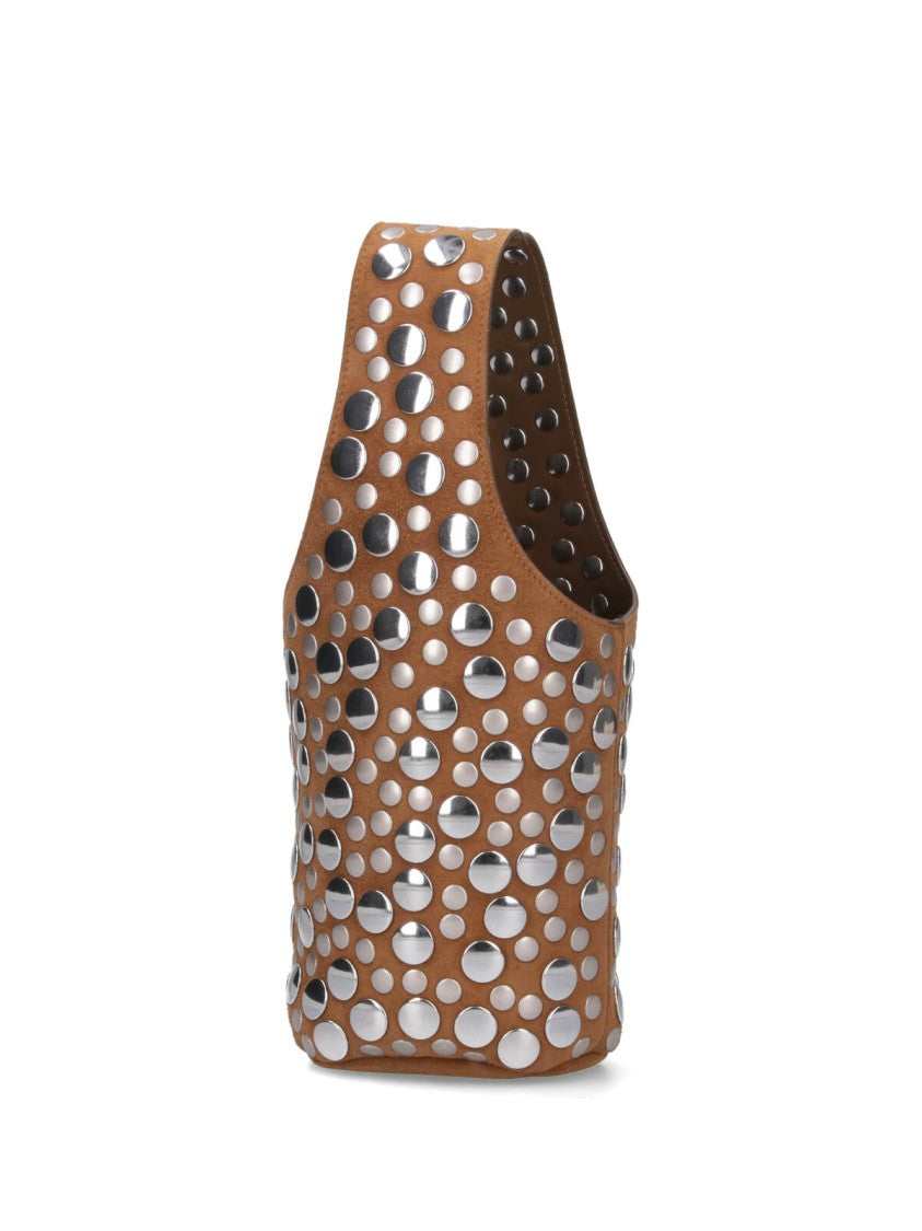 Khaite "Livia" Studded Bag Brown