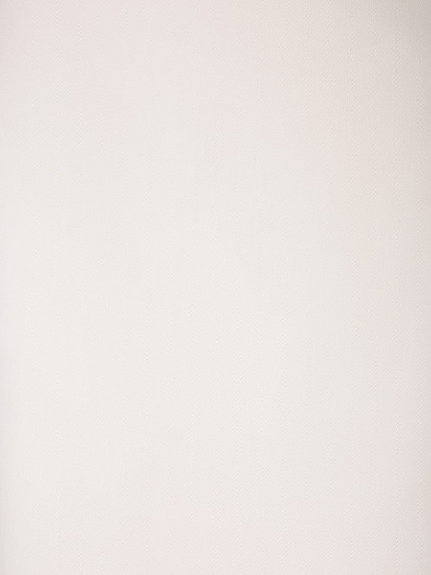 Blanca Vita White Silk Midi Skirt