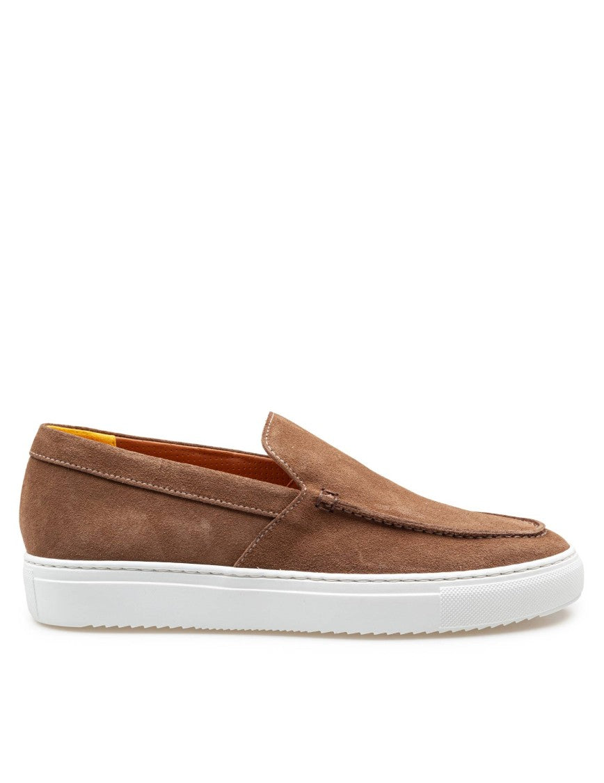 Doucal's Mink Color Suede Loafers