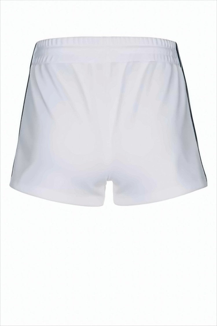 Celine Sporty White Shorts With Adjustable Drawstring