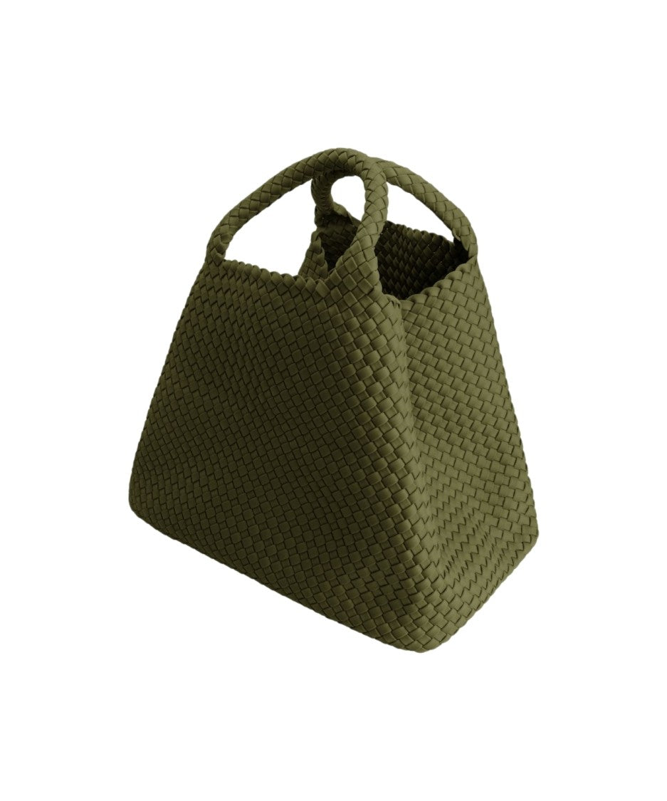 Marrea Elegant Woven Neoprene Shopper With Secure Closure